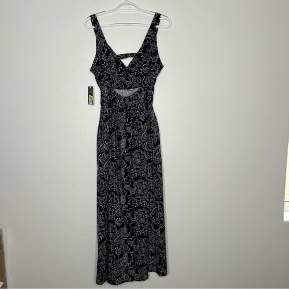 NWT Universal Thread Navy and White Floral Maxi Dress Size Small Cotton Blend - Picture 2 of 11